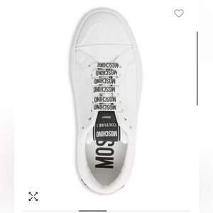 Moschino Women's Low Top Logo Platform Sneakers size 37/7